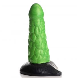 Fantasy Series - Radioactive Reptile Thick Scaly Silicone Dildo - Green