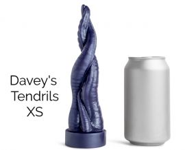 Mr Hankey's Toys Handmade Davy's Tendrils Silicone Dildo (7.25x1.5inch)