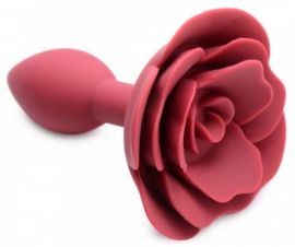 Master Series Booty Bloom Silicone Anal Plug With Rose