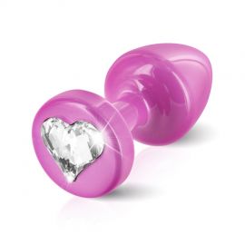 Diogol - Anni R Swarovski Crystal Heart Princess Pink 25mm