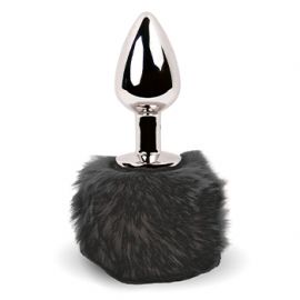 Feelztoys - Bunny Tails Butt Plug Black