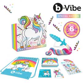 B-Vibe Unicorn Vibrating Anal Plug Set (Limited Edition Collection)