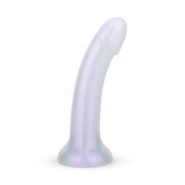 Mermaid Glitter Galaxy Blue Silicone Dildo - 15 cm