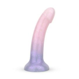 Mermaid Ombre Pink/Purple Silicone Dildo - 15 cm