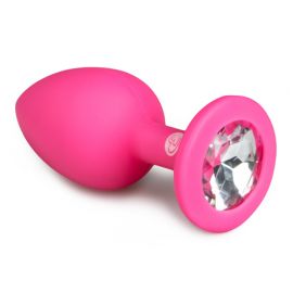 EasyToys Silicone Butt Plug with Jewel (Small)