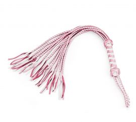 Liebe Seele Japan Fairy: White & Pink Leather Premium Whip