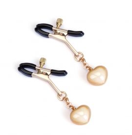 Liebe Seele Japan Zinc Luxe Nipple Clamps - Heart-shaped Bell