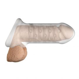 Optimale - NAtural Penis Thickness Extender With Ball Strap - Thick - Frost