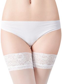 Fiore Milena 20 den (Size 2) Stay-Up Stockings (WHITE)