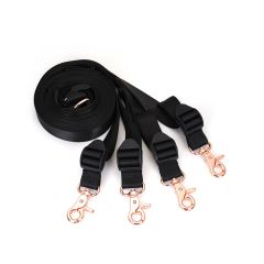 Liebe Seele Japan Under Bed Restraint System Fully Adjustable Webbing with Clips (Rose Gold)