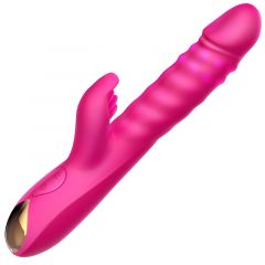 Erocome Basic Slim Capricornus Thrusting + Rotating Rabbit Vibrator