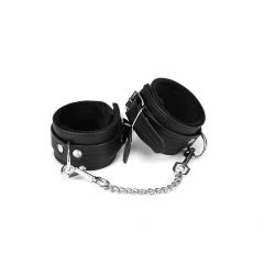 Liebe Seele Japan Bond Black Bond Ankle Cuffs with Soft Lining and Nickle Free Hardware