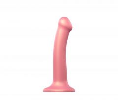 Strap On Me Silicone Dildo - Metallic Pink Size M (1.29x7inch)