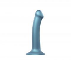 Strap On Me Silicone Dildo - Metallic Blue Size M (1.29x7inch)