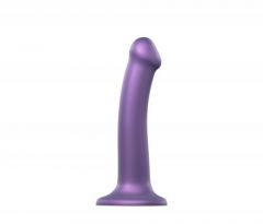 Strap On Me Silicone Dildo - Metallic Purple Size M (1.29x7inch)