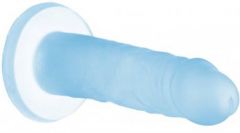 Addiction Cocktails Clear Silicone Dildo - Blue Lagoon (5.25x1.3inch)