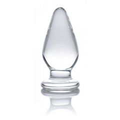 Ember Weighted Tapered Glass Anal Plug (4x1.77inch)