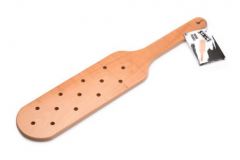 Strict Leather Punishment Paddle - Wood