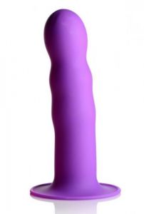 Squeeze-It Wavy Dildo (Purple)