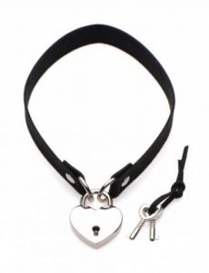 Master Series Lock-It Heart Choker With Lockable Heart