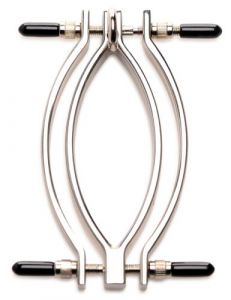 Master Series Pussy Tugger Adjustable Vagina Clamp with Chain