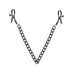 Light Play Basic Nipple Clamps with Chain - Black
