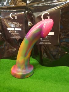 Godemiche Handmade Ambit Efulgence Confused Rainbow (6.5x1.5inch)