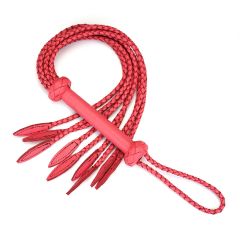 Liebe Seele Japan Angel's Kiss Pink Ostrich Leather Cat O' Nine Tails Whip