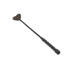 Liebe Seele Japan Wild Gent Brown Leather Heartshape Tip Riding Crop