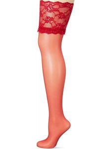 Fiore FINESSE 8 den (Size 2) Stay-Up Stockings (Red)