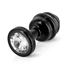 Diogol - Anni R Swarovski Crystal Ribbed Black 25mm