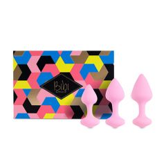 Feelztoys - Bibi Butt Plug Beginner Training Set (Pink Rose)