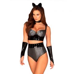 Obsessive - Silveria Kitty Cat Set (S/M)