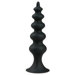 EasyToys Silicone Medium Beaded Cone Anal Plug (Suction Cup)