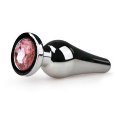 EasyToys Metal Butt Plug No. 11 - Silver/Pink