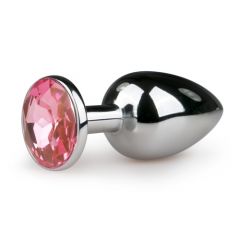 EasyToys Metal Butt Plug No. 1 - Silver/Pink