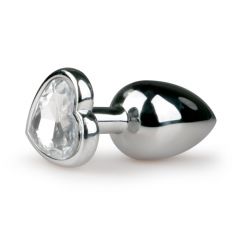 EasyToys Metal Butt Plug No. 2 - Silver/Crystal