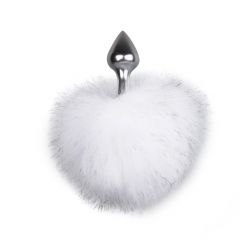 EasyToys Bunny Tail Plug No. 1 - Silver/White