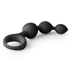 Easytoys Black Silicone Anal Bead Dildo