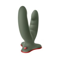 FunFactory Ryde Double Dildo for Riding or DP With Suction Base (Olive Green)