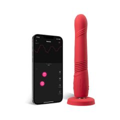 Lovense Gravity App Controlled Suction Cup Thrusting Dildo 