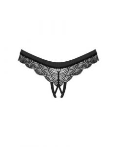 Obsessive Crotchless Chemeris Panties Black (XS/S)