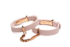 Crave ID Cuffs Bracelet Handcuff Jewellery (Pink/Rosegold)