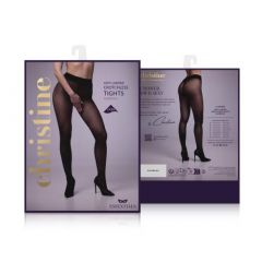 Christine Open crotch tights Glorious - black (S/M)