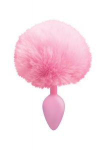 The 9's Cottontails Silicone Bunny Tail Butt Plug Pink (Small)