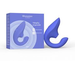 Womanizer Blend Rabbit Vibrator with Air Pleasure Technology (Blue)