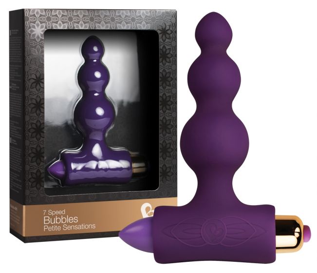 Rocks Off Petite Sensations Bubbles Vibro-Butt Plug (Purple) Rocks Off Petite Sensations Bubbles Vibro-Butt Plug (Purple)