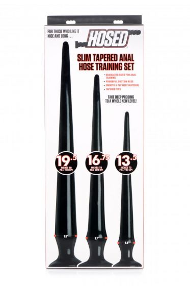 Extreme Anal Plug Training Set - 35cm 40cm 50cm