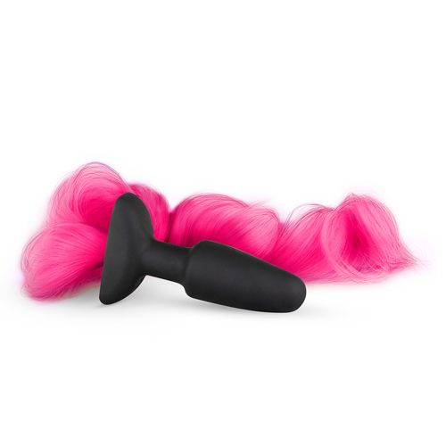 anal plug pony tail Horse Tail Butt Plug with Real Horsehair main image 0