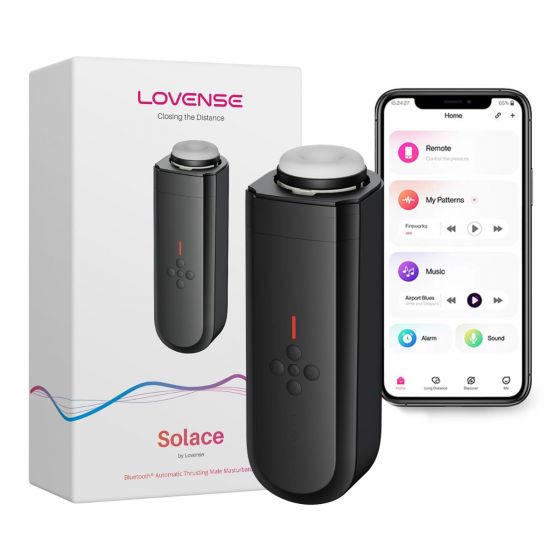 app controlled male masturbator Lovense Solace App Controlled Automatic Thrusting Male Masturbator